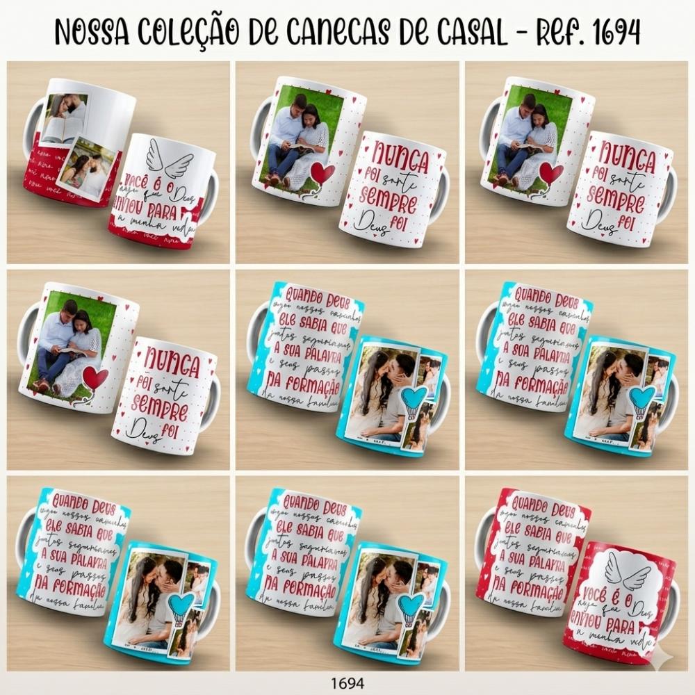 PACK ARTE DIGITAL NAMORADOS GOSPEL CANECA, ALMOFADA, AZULEJO - 16