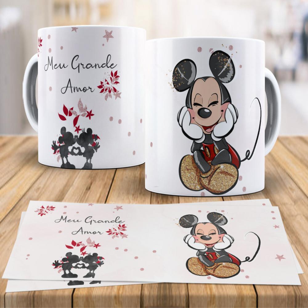 Arquivi Arte  Sublimação Disney Love Canecas Mickey