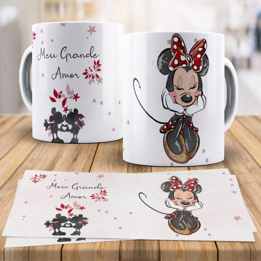 Arquivi Arte  Sublimação Disney Love Canecas Mickey