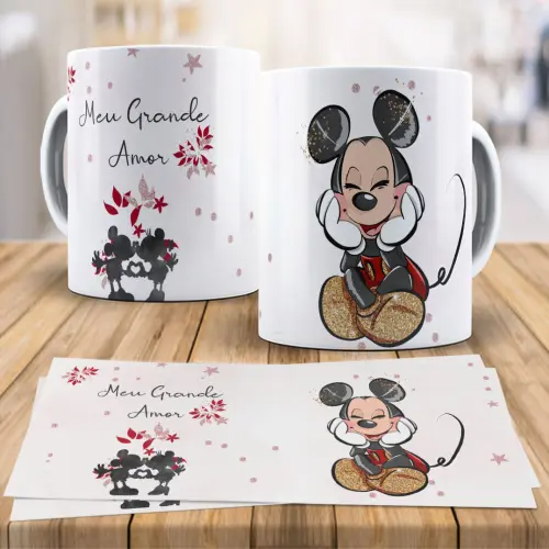 Arquivi Arte  Sublimação Disney Love Canecas Mickey