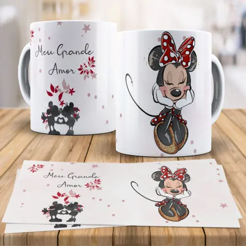 Arquivi Arte  Sublimação Disney Love Canecas Mickey
