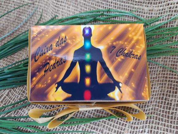 Caixa 7 Chakras ( Pedras de Sabonete)
