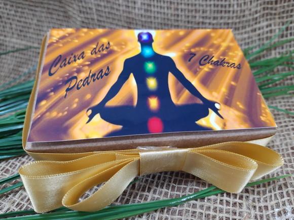 Caixa 7 Chakras ( Pedras de Sabonete)