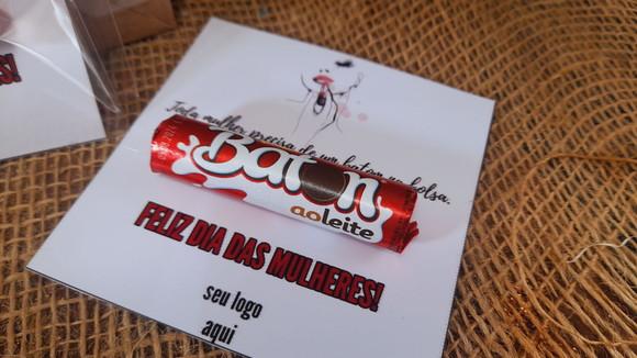 Card + Batom -brinde Corporativo - Tema a Escolha do Cliente