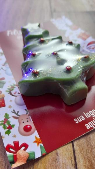 Card com Sabonete Árvore Natal