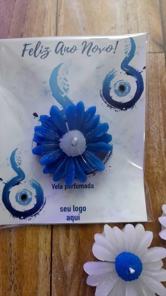 Card com Vela Margarida