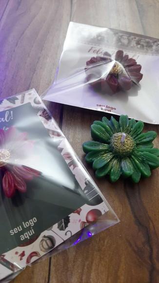 Card com Vela Margarida