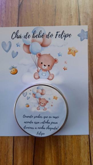 Card com Vela na Latinha