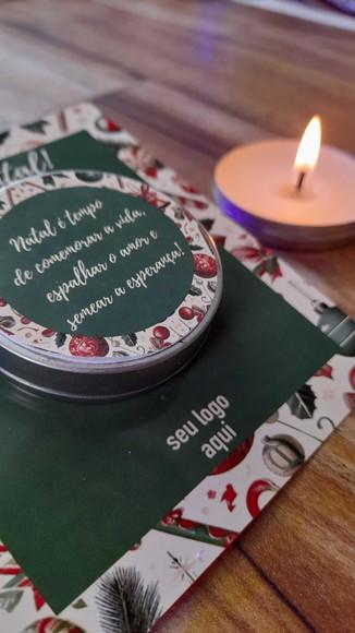 Card com Vela na Latinha