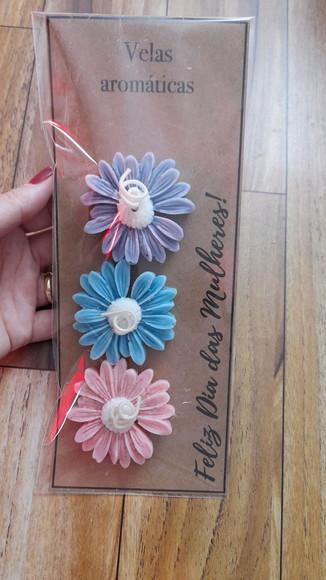 Cartão com Velas Aromáticas