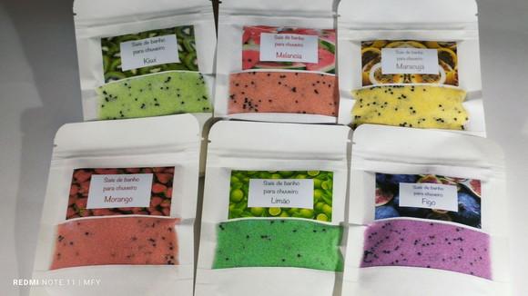 Envelope Sais de Banho Esfoliante para Chuveiro