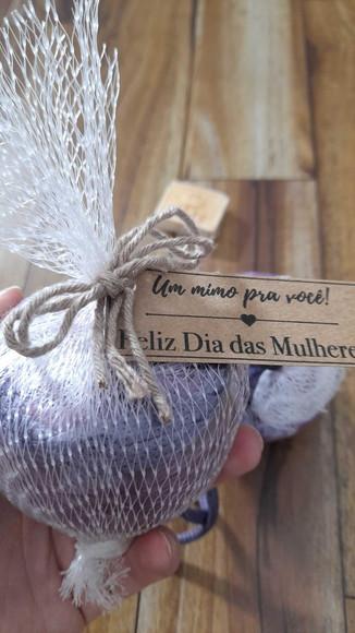 Esfera com Bucha para o Banho