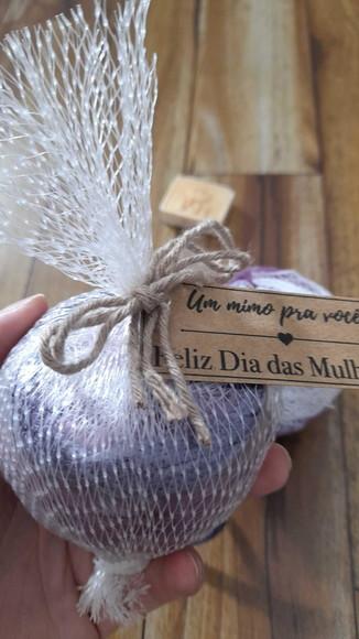 Esfera com Bucha para o Banho