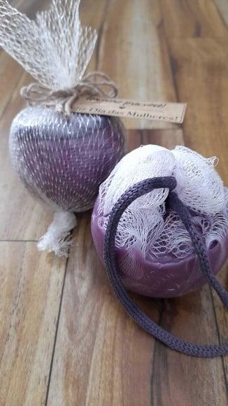 Esfera com Bucha para o Banho