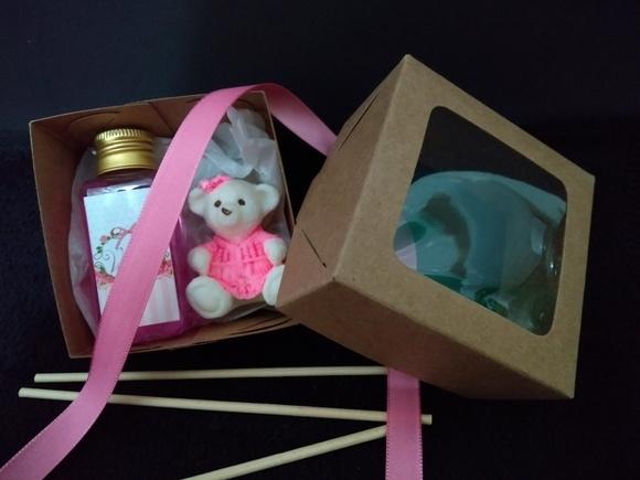 Kit Aromatizador + Sabonete Ursinho