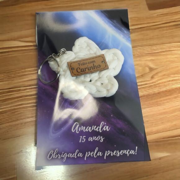 Lembrancinha Chaveiro de Estrela- Festa Galáxia