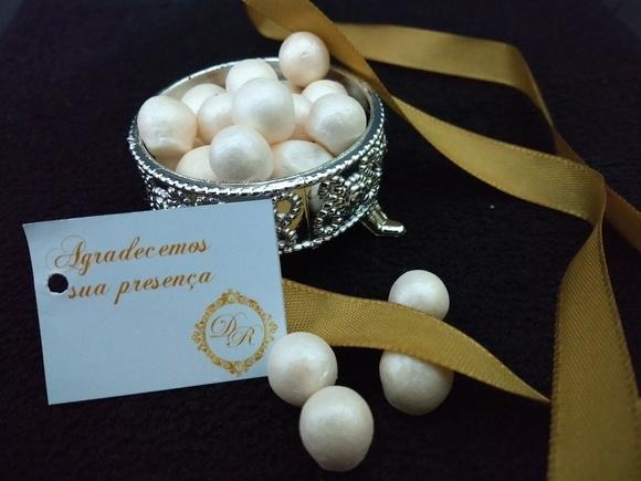 Porta Jóias Mini Pérolas.