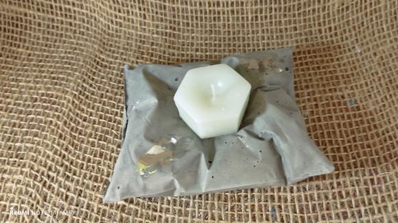 Porta Velas Almofadinhas de Cimento