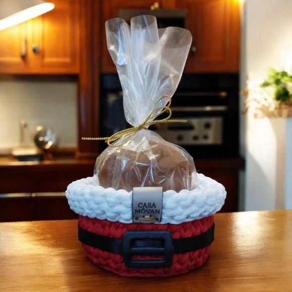 Porta Mini Panetone - Lembrancinha de Natal