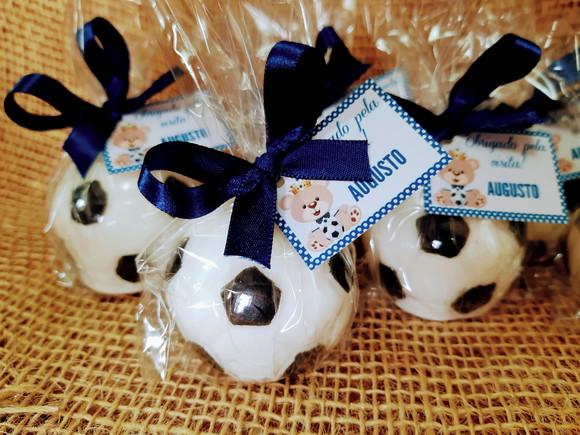 Sabonete Bola de Futebol com TAG Personalizada