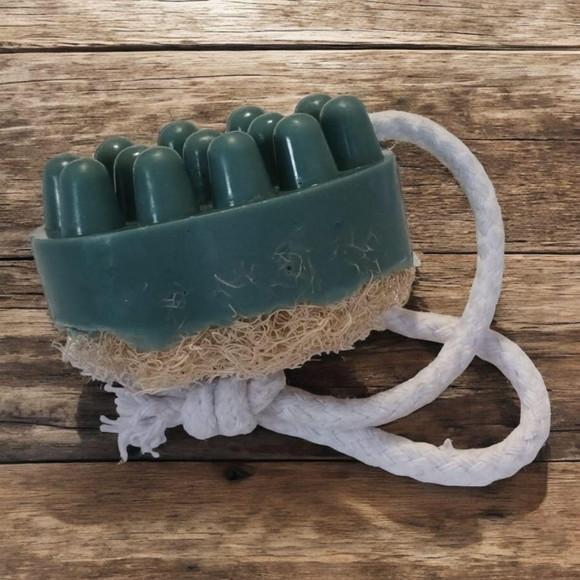 Sabonete Massageador com Bucha Vegetal