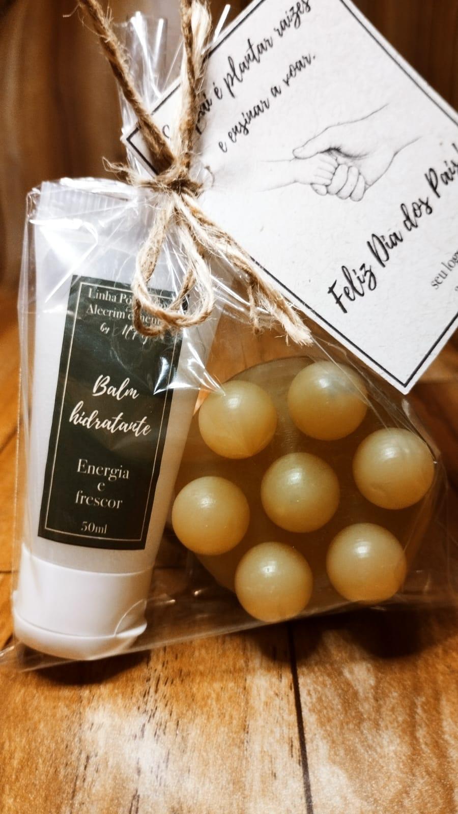 Kit hidratante e barra massageadora para o rosto