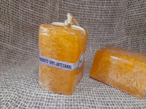 Barra de Sabonete com Bucha Vegetal