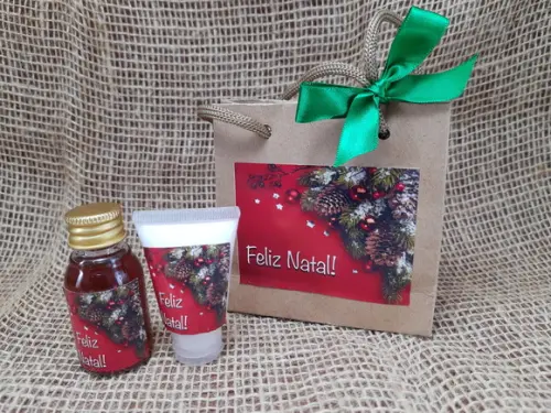 Brinde Corporativo de Natal! Sabonete Líquido+ Hidratante