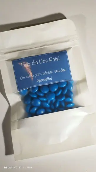 Brindes Dia dos Pais com Confeito de Chocolate