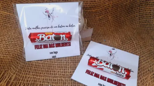 Card + Batom -brinde Corporativo - Tema a Escolha do Cliente