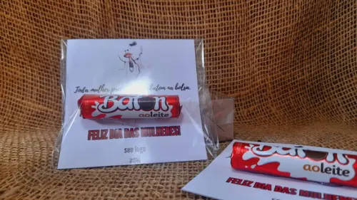 Card + Batom -brinde Corporativo - Tema a Escolha do Cliente