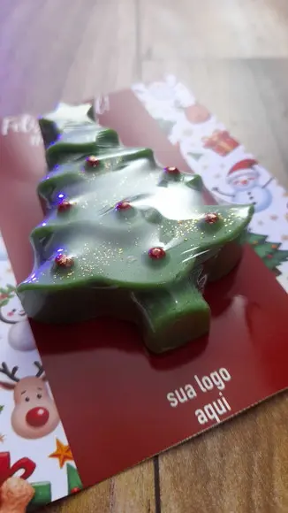 Card com Sabonete Árvore Natal