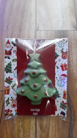 Card com Sabonete Árvore Natal