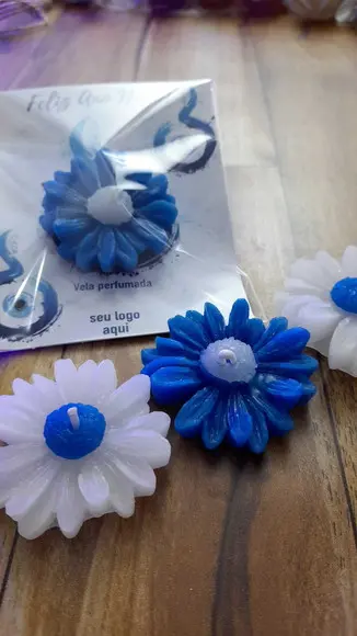 Card com Vela Margarida