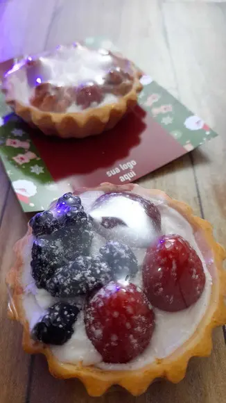 Card com Tortinha de Sabonete Natal