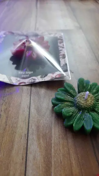 Card com Vela Margarida