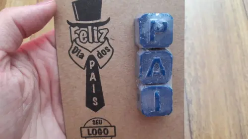Card Personalizado com Sabonete Pai