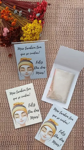 Cartão com Argila Dia das Mães