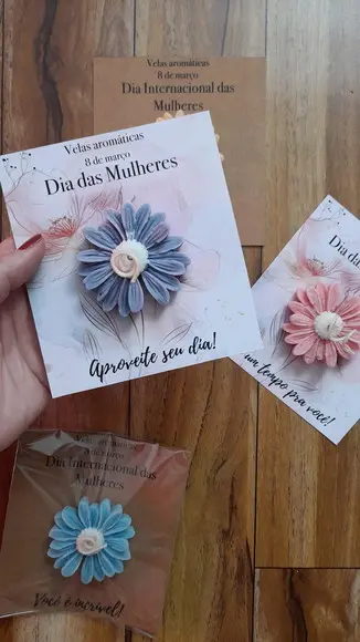 Cartão com Vela Aromática