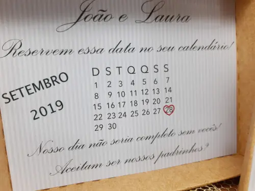 Convite para Padrinhos de Casamento
