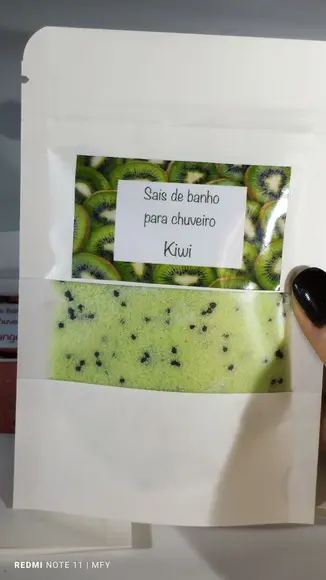 Envelope Sais de Banho Esfoliante para Chuveiro