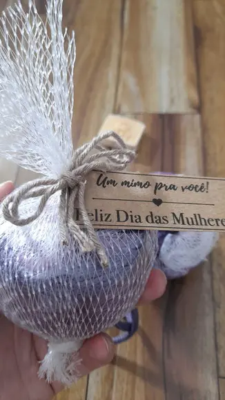 Esfera com Bucha para o Banho