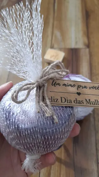 Esfera com Bucha para o Banho