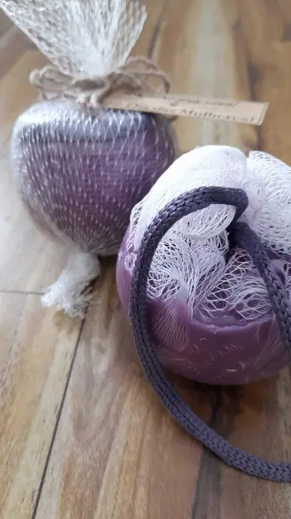Esfera com Bucha para o Banho