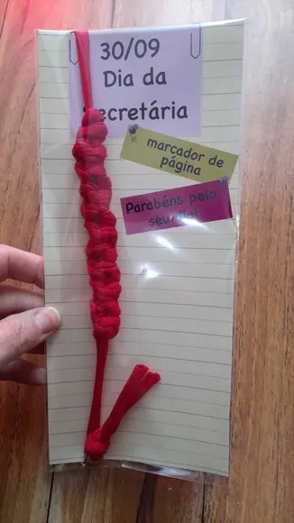 Marcador de Páginas Dia da Secretaria