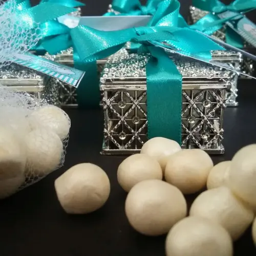 Porta Jóias Mini Pérolas.
