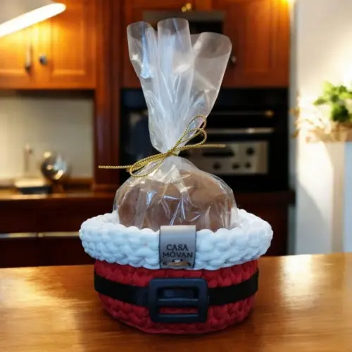 Porta Mini Panetone - Lembrancinha de Natal