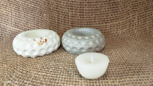 Porta Velas de Cimento