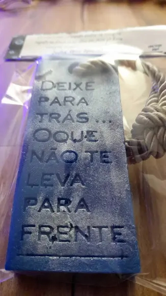 Sabonete com Frase
