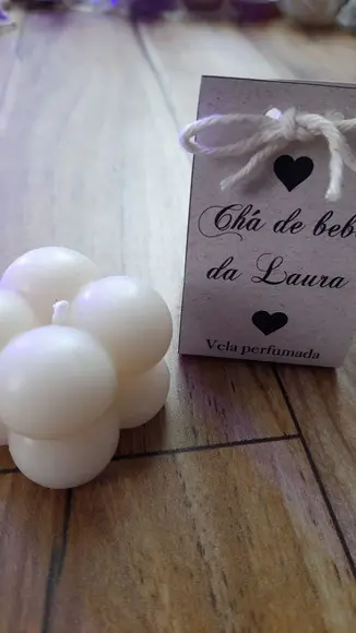 Vela Bubble Chá de Bebê